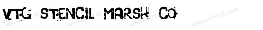 Vtg Stencil Marsh Co字体转换